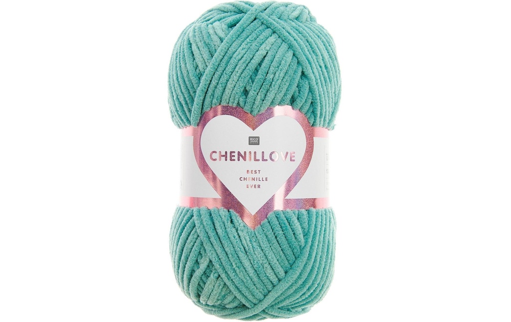 Rico Design Laine Chenillove 100 g, Turquoise