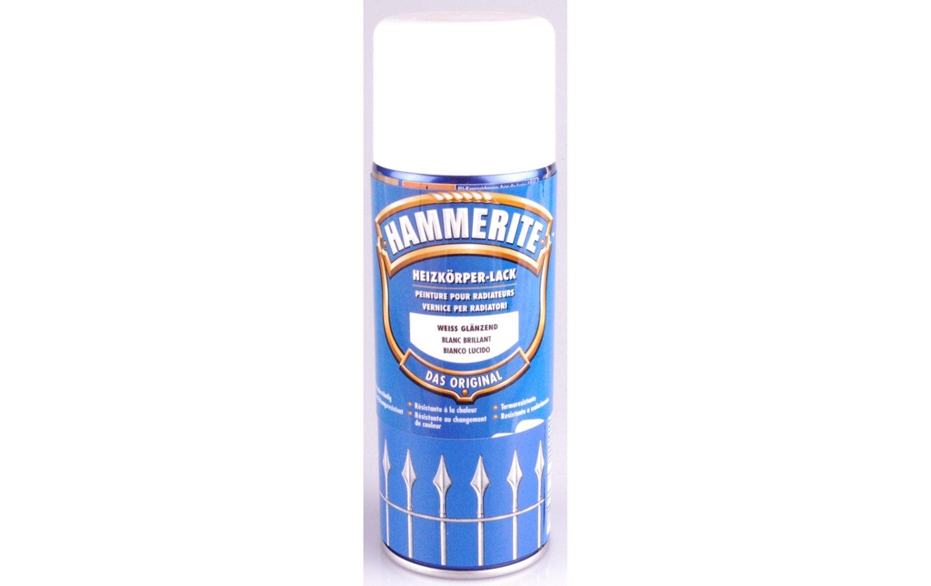 Hammerite Laque pour radiateurs Brillant, blanc, 400 ml