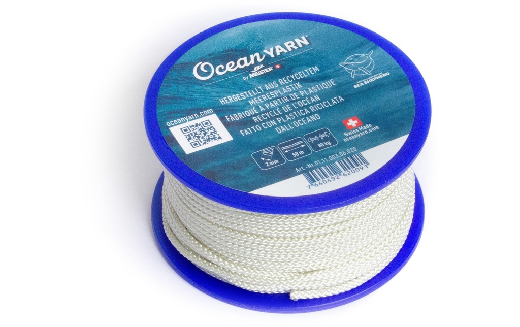 Meister Corde OceanYarn Ø 2 mm, 50 m, 80 kg, Blanc