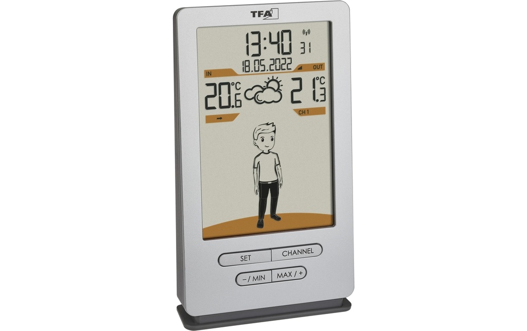 TFA Dostmann Station météo Weather Jack Argent