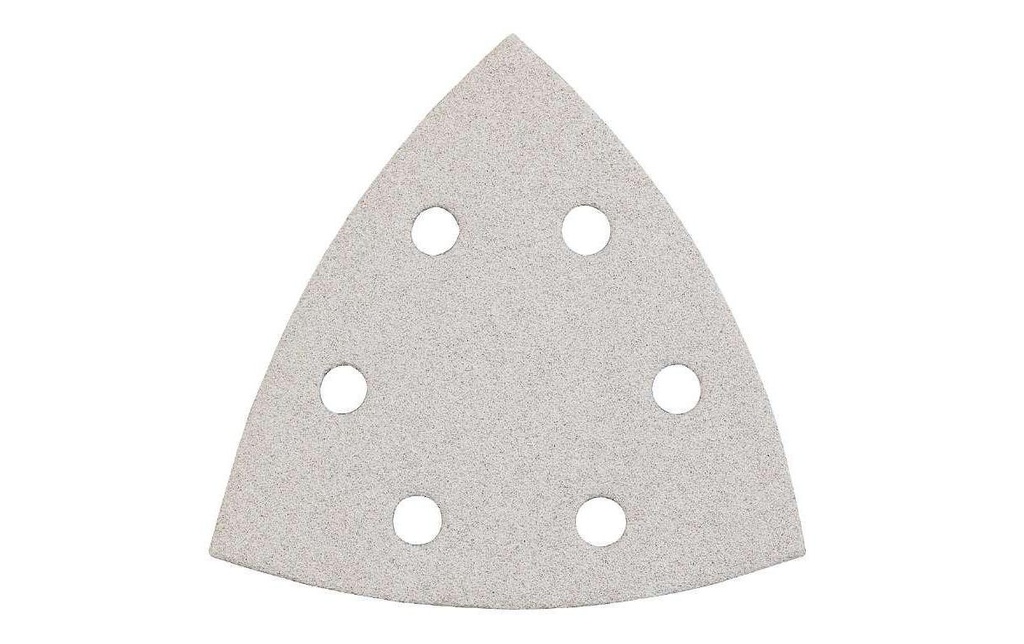 kwb Feuilles abrasives triangulaires avec bande auto-agrippante K80