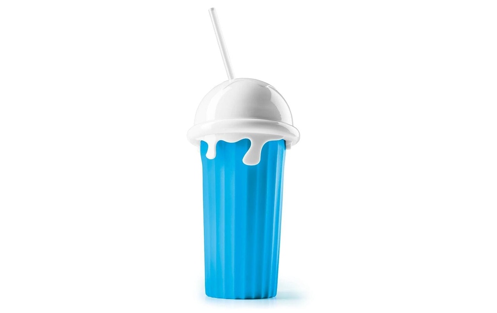 GOURMETmaxx Slushy Ice Maker 0.33 l, Bleu/Blanc