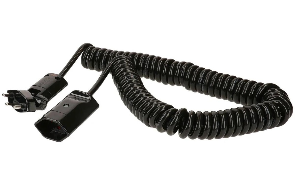 Max Hauri Câble de prolongation 4 m T13 - T12 ClipClap, noir