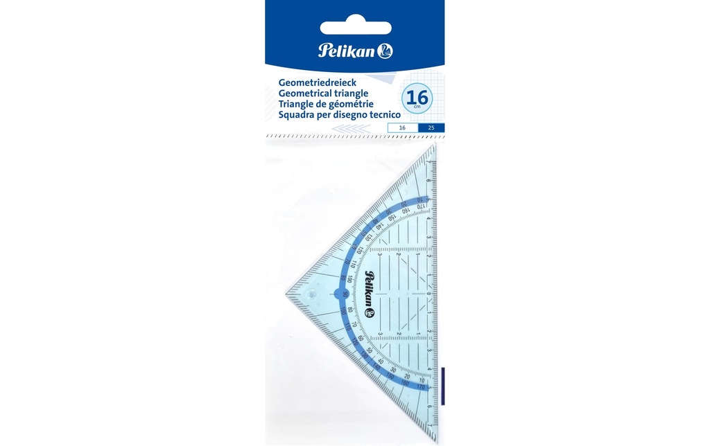 Pelikan Équerre 16 cm, bleu