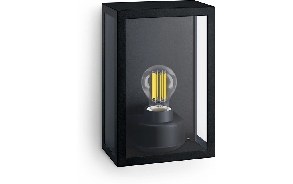 Philips Alzor applique rectangulaire, max. 25W, excl. LM, noir
