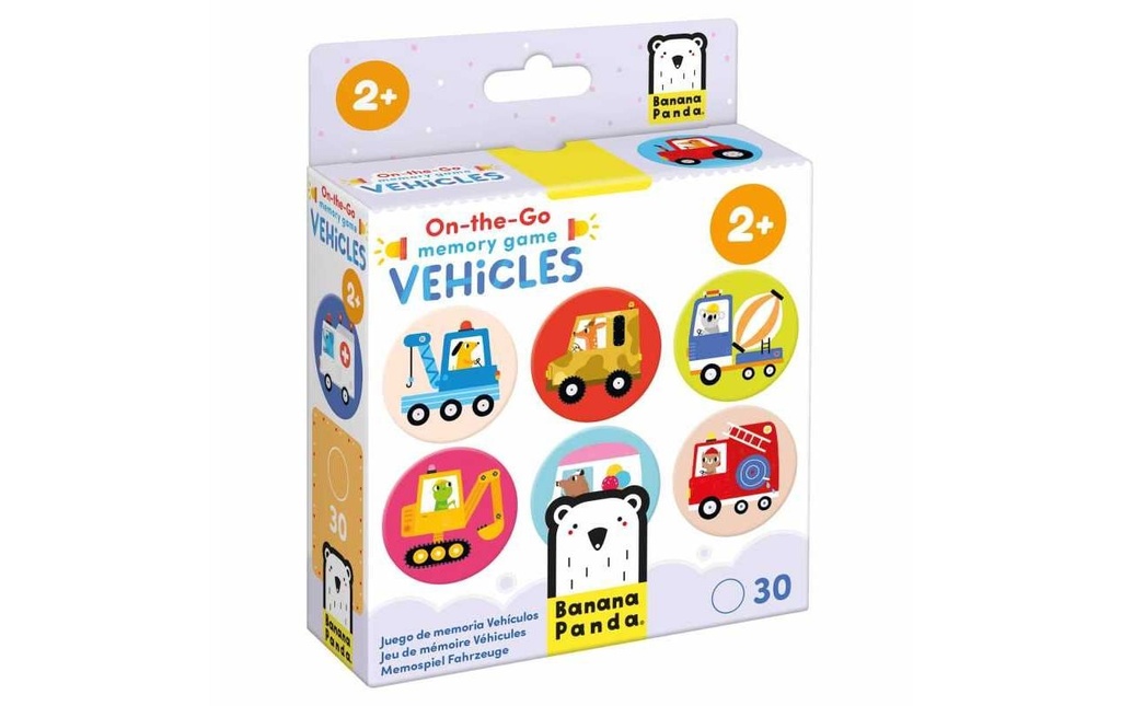 BANANA PANDA Memory On-the-Go Vehicles (30 pces)