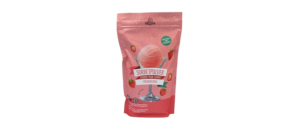 Gelina Sorbet royal à la fraise 500 g