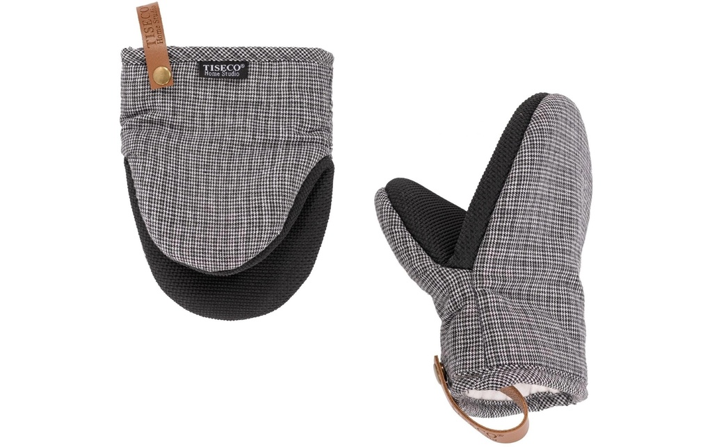 Tiseco Gant pour la cuisine Sherlock Checker Gris/Noir