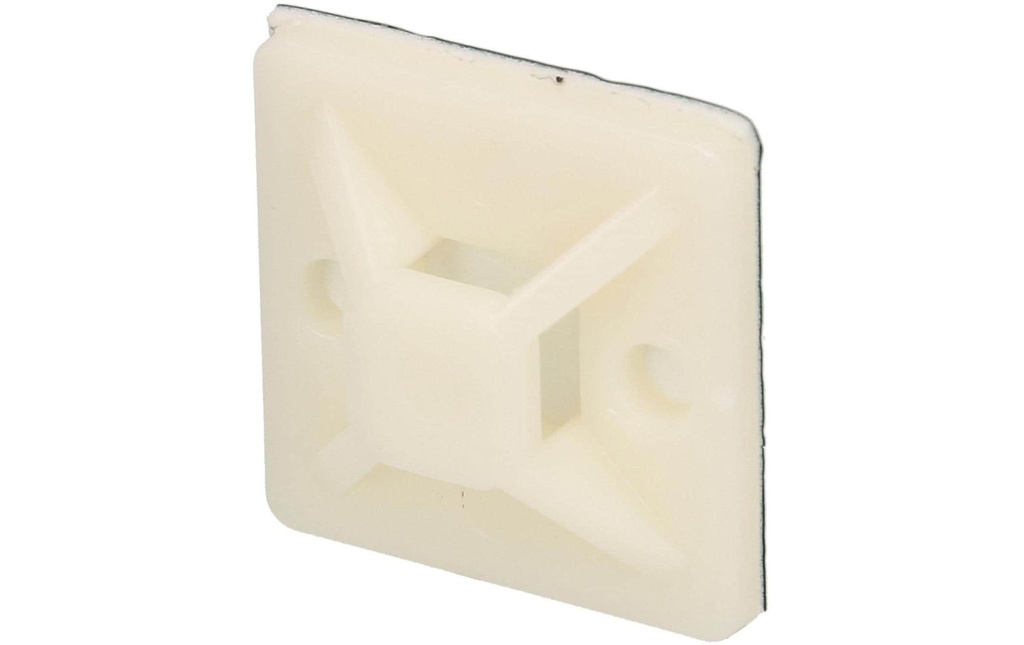 Max Hauri Socle de fixation Blanc 25 mm x 25 mm