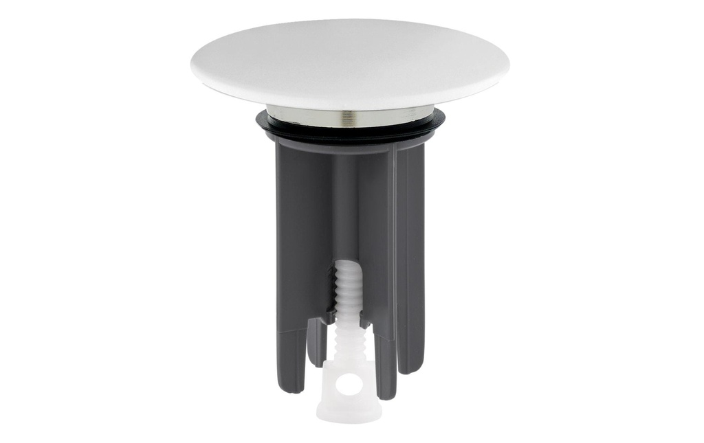 Mateu Bouchon de lavabo Snap Ø 63 mm, Blanc