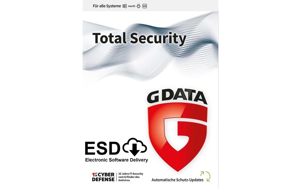 G DATA Total Security ESD, Version complète, 10 utilisateurs, 1 an