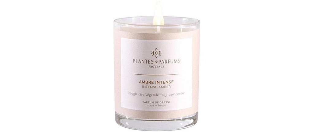 Plantes & Parfums Bougie parfumée Ambre intense 180 g