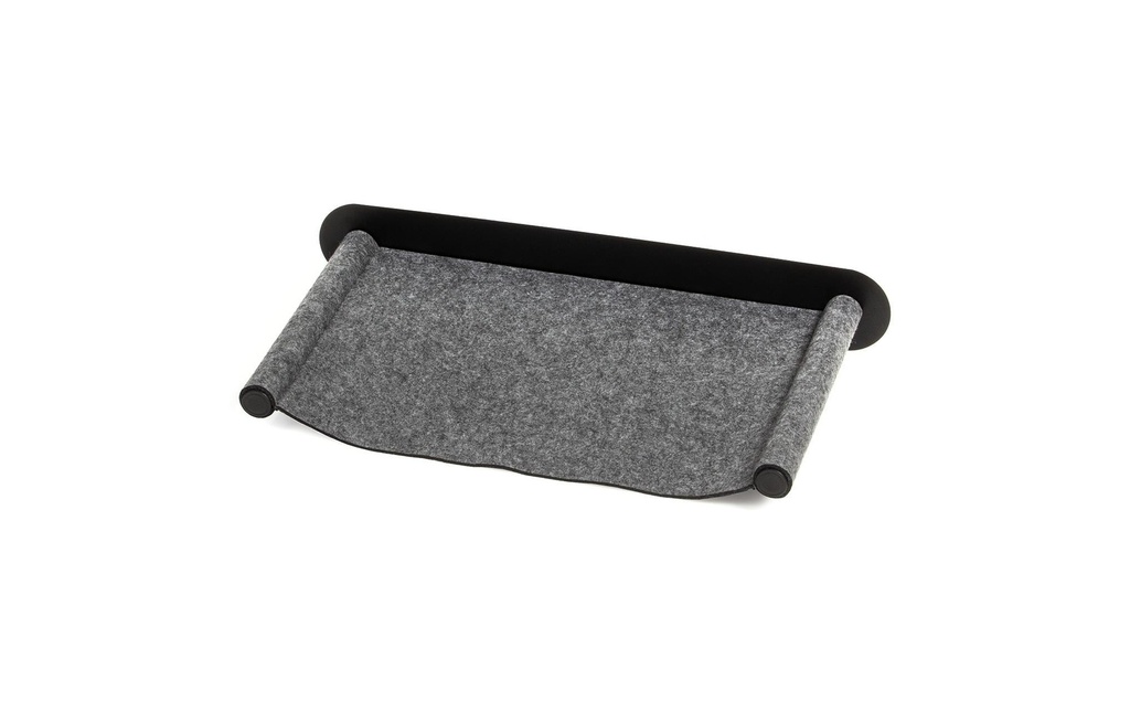 CanadianCat Coussin pour chat Hamac en feutre avec montage mural Anthracite