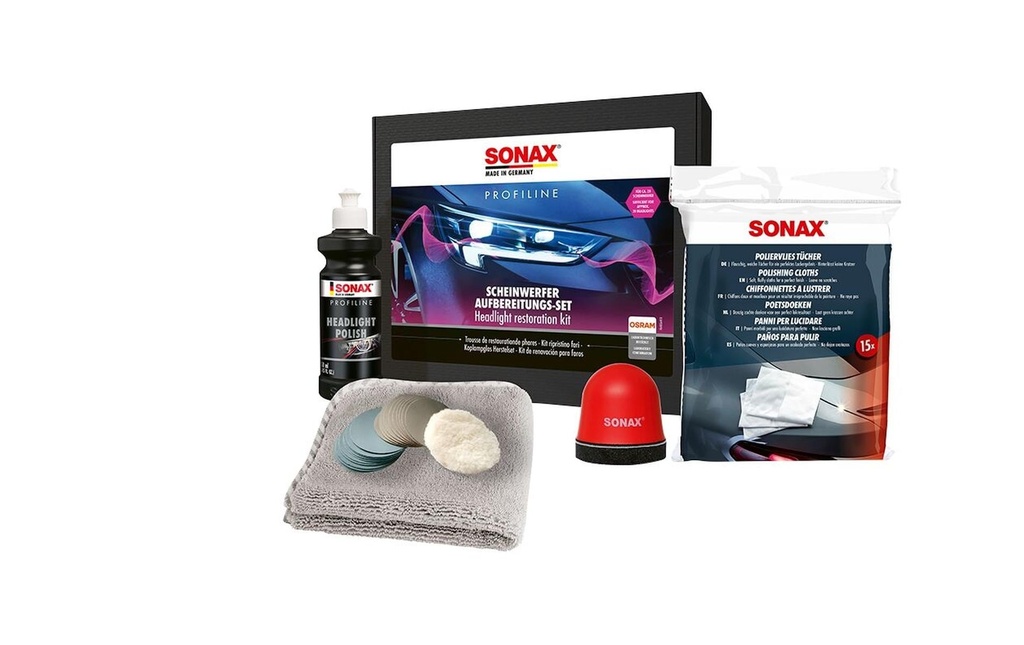 Sonax Kit de préparation des phares 300 ml