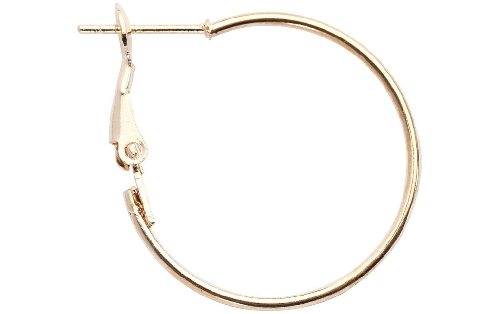 Creativ Company Boucle d’oreille Rond, doré 25 mm, 8 pièces
