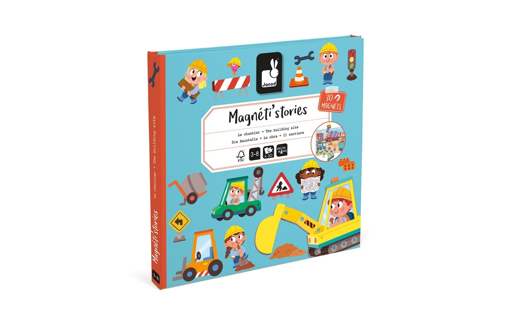 Janod Jouets d’occupation Chantier Magnetistories