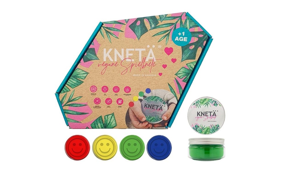 KNETÄ Pâte à modeler Set de 4 boîtes 125 g