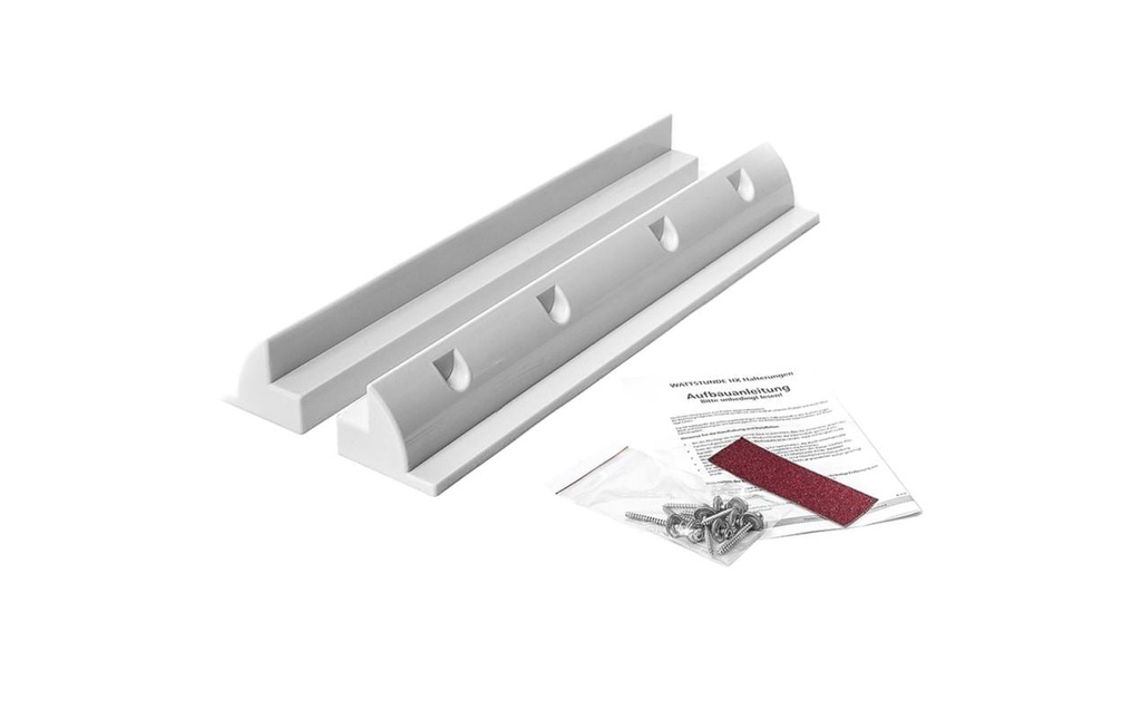 WATTSTUNDE Matériel de fixation HXH53/W, Plastique ABS, blanc