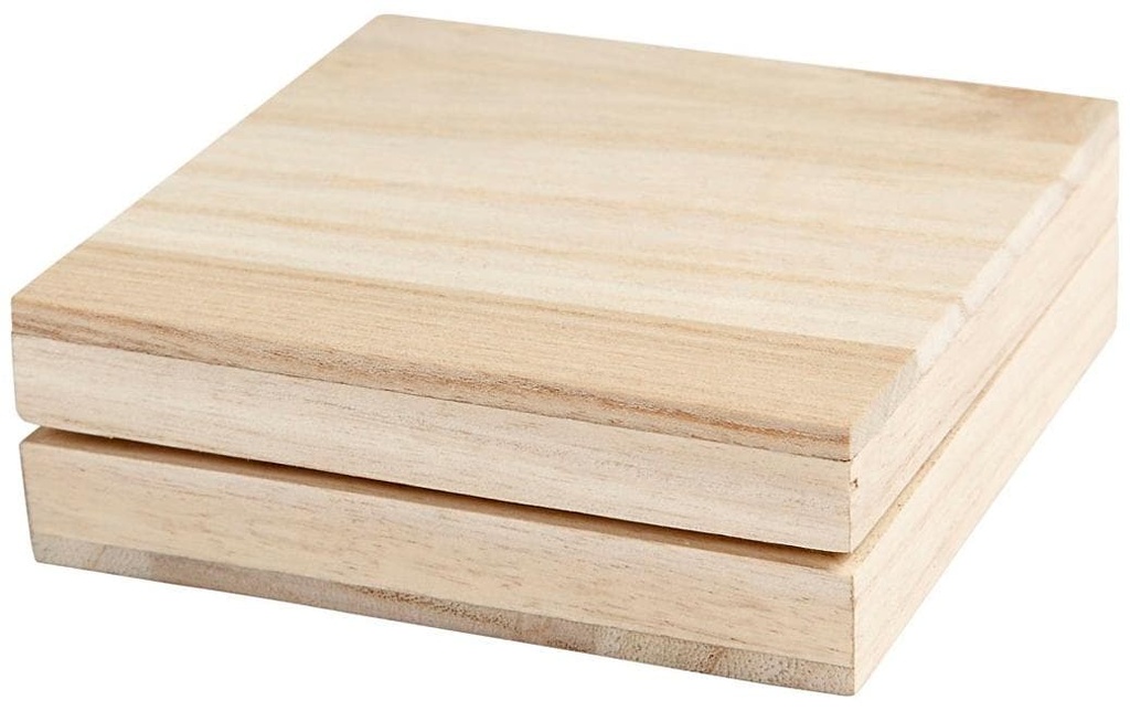 Creativ Company Article en bois Coffret 10 x 10 cm, 1 pièce