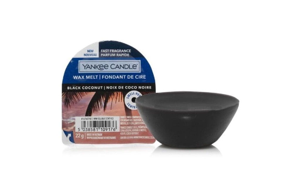 Yankee Candle Plaquettes de cire parfumées Black Coconut