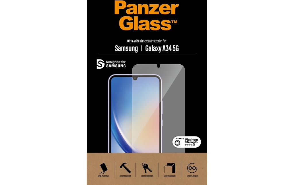 Panzerglass Protection d’écran Ultra Wide Fit Galaxy A34 5G