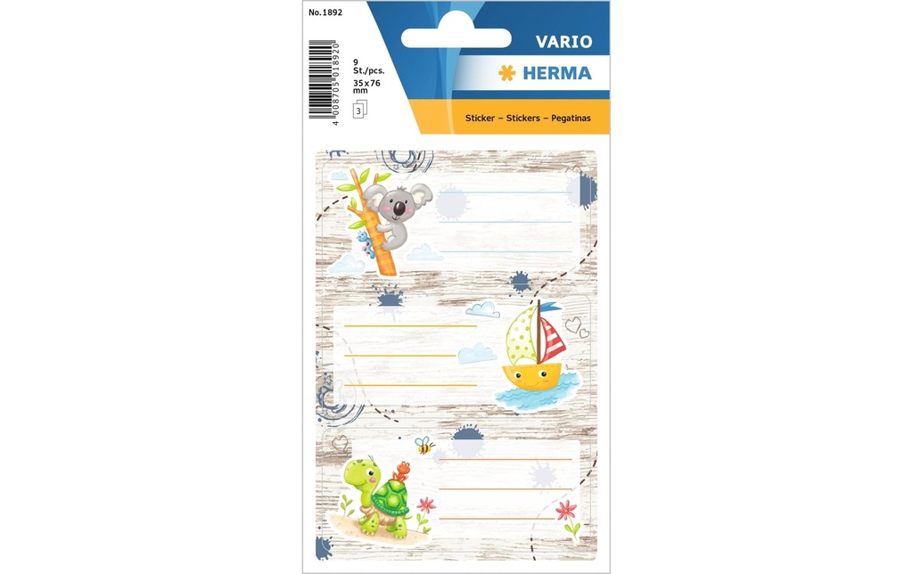 Herma Stickers Étiquettes scolaires Amis des bacs à sable