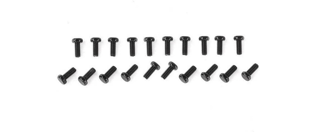 RC4WD Scale Hex Head Bolts M2.5 x 6 mm noir