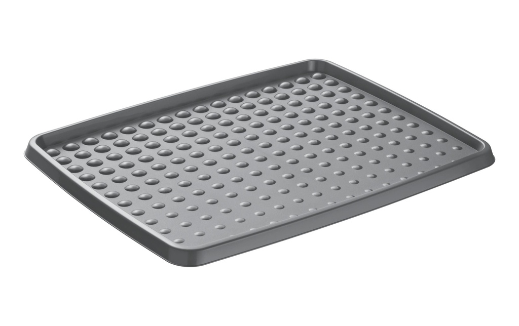 Rotho Tapis égouttoir Drops pour chaussures Gris foncé