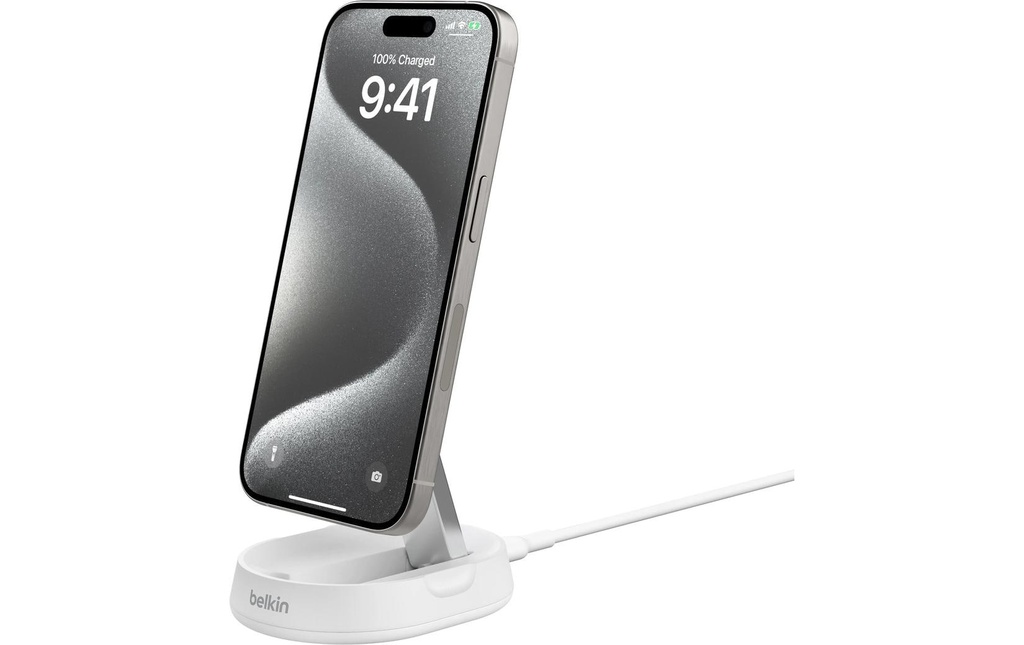 Belkin Chargeur sans fil Boostcharge Pro Qi2 Blanc