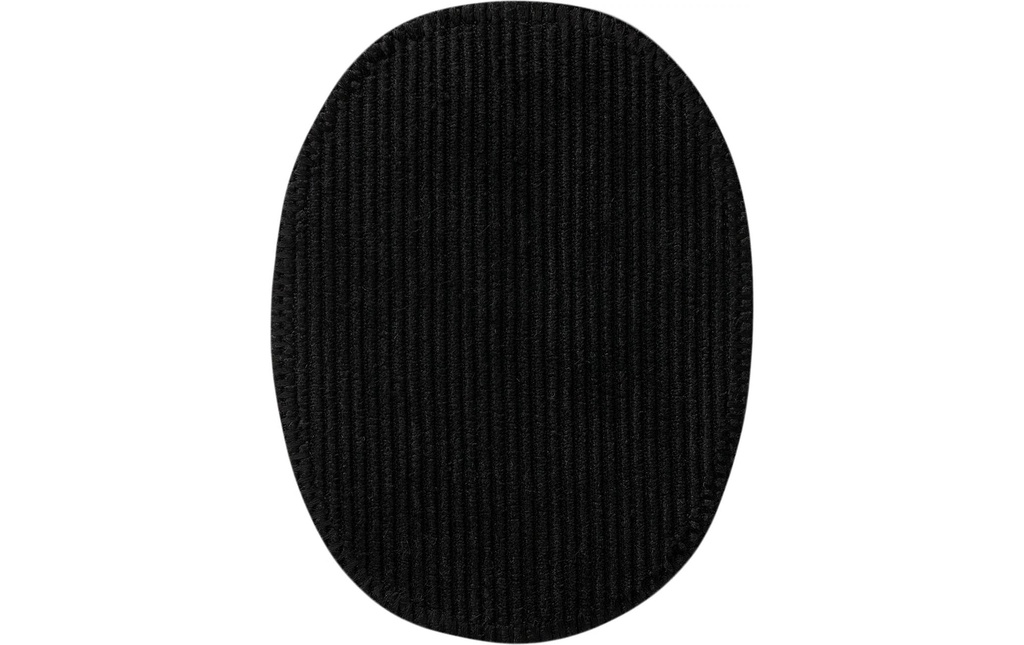 Mono-Quick Patch en corde ovale 8.5 x 11.2 cm Noir, 2 pièces