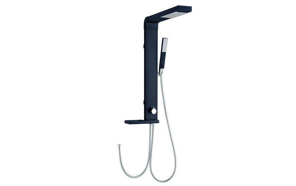 diaqua® Panneau de douche Linus Aluminium Noir