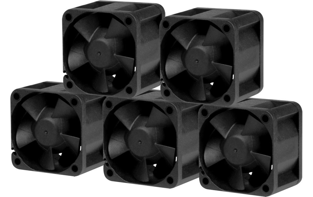 Arctic Cooling Ventilateur PC S4028-6K, 40 x 28 mm, 6000 RPM, noir, 5 pièces