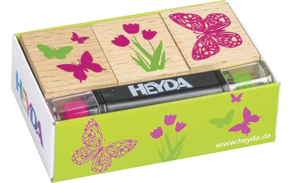 Heyda Set de tampons Printemps 8 x 4.5 x 2.5 cm