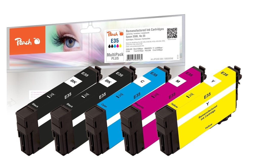 Peach Encre Epson No 35 2x BK, C, M, Y