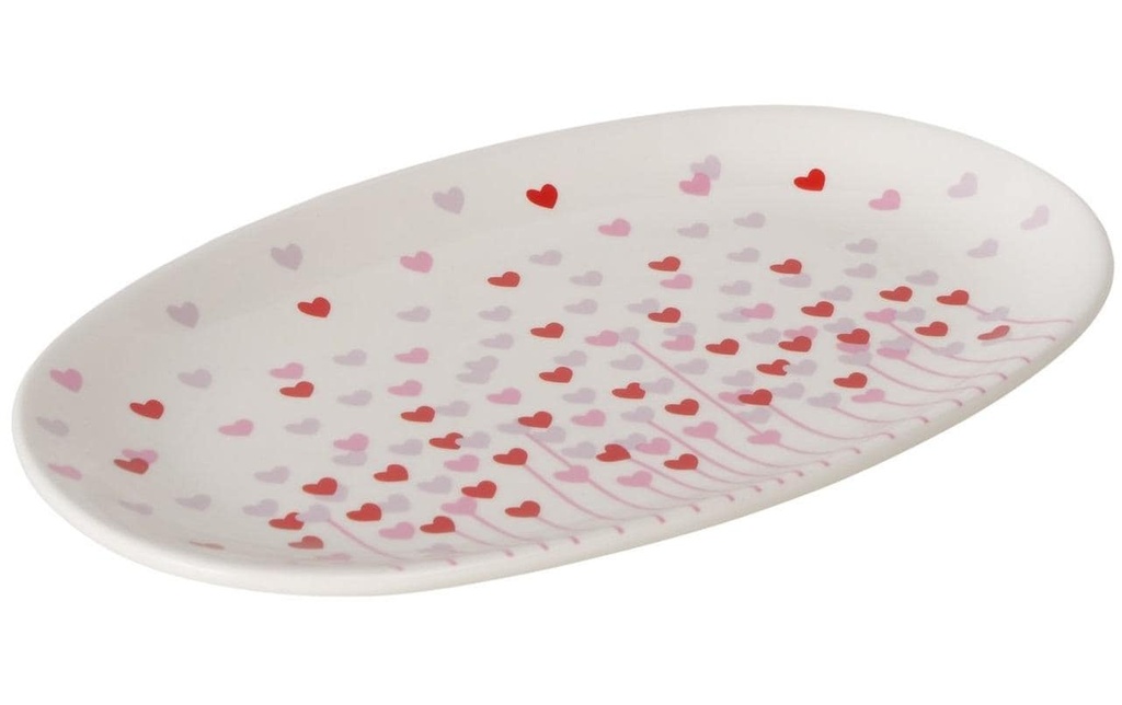 Boltze Plateau de service Sherine Herz, Blanc / Rouge