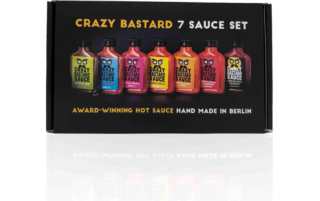 Crazy Bastard Sauce Sauce Set 7 x 100 ml