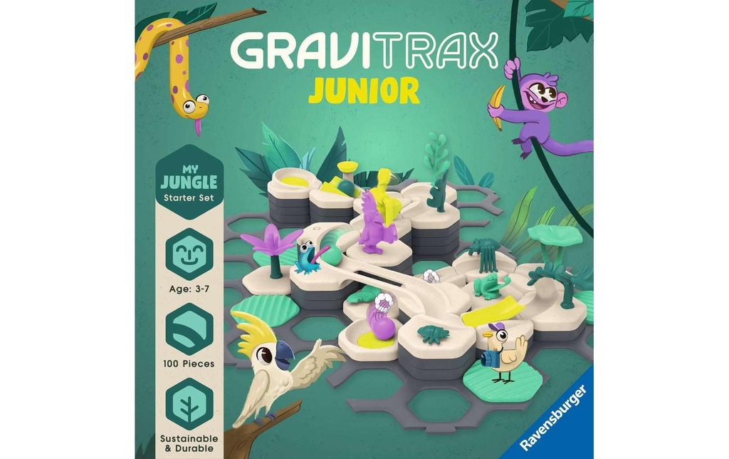 Ravensburger Circuit de billes GraviTrax Junior Starter-Set L Jungle