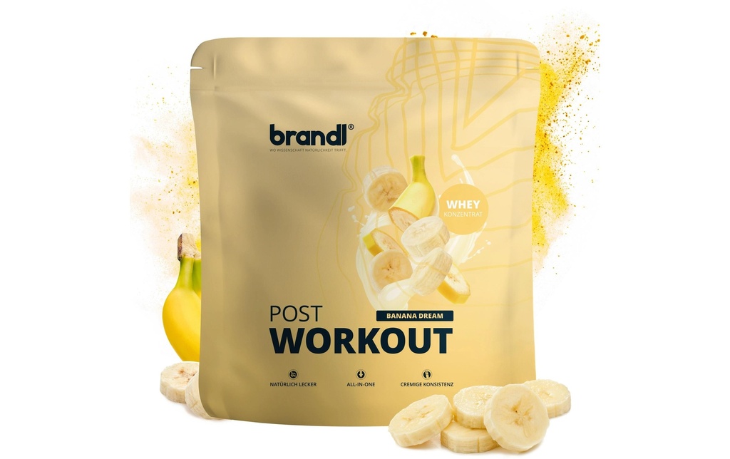 Brandl-Nutrition Poudre Post Workout 2.0 Whey Banane 1000 g