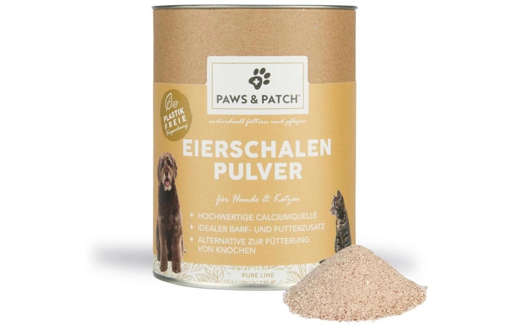 Paws & Patch Supplément alimentaire pour chiens Coquilles d'œufs en poudre 350 g