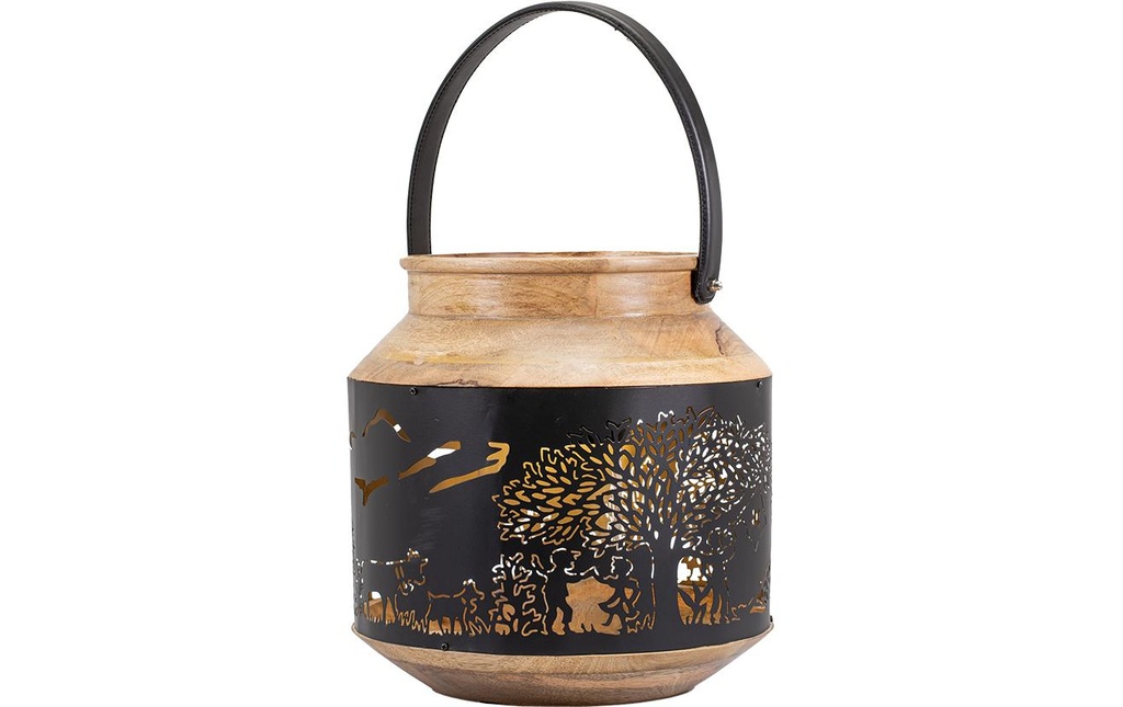 Kadastar Lanterne Bergchilbi 31 cm, Brun/Noir