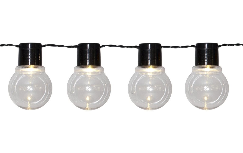 Star Trading Guirlande lumineuse Solar Partaj Transparent/Noir