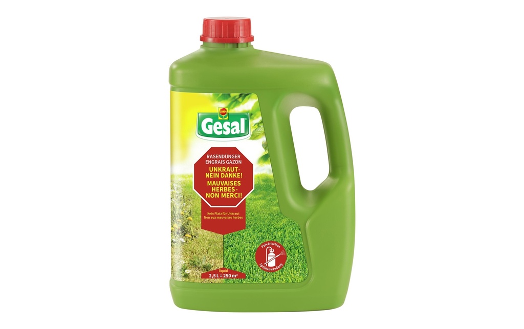 Gesal Engrais pour gazon Mauvaises herbes-Non merci! 2.5 l
