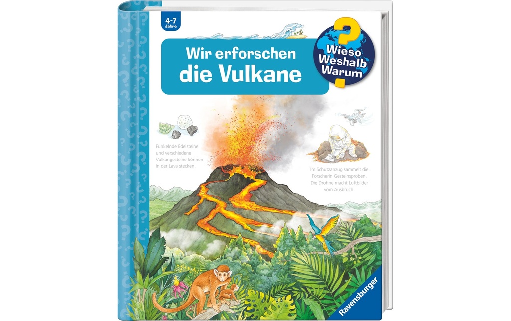 Ravensburger Livres pratiques pour enfants WWW Wir erforschen die Vulkane