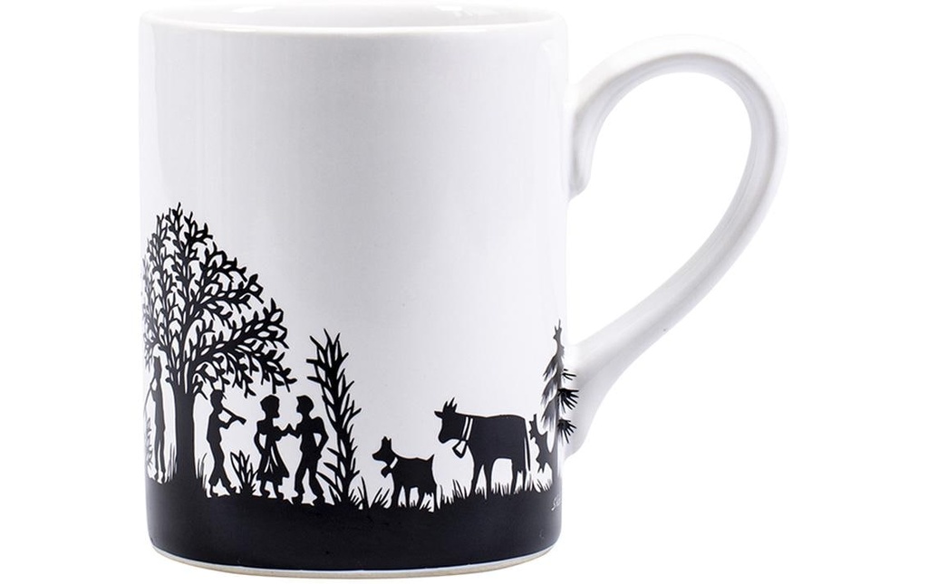 Kadastar Tasse universelle Bergchilbi 300 ml, 1 Pièce/s, Noir/Blanc