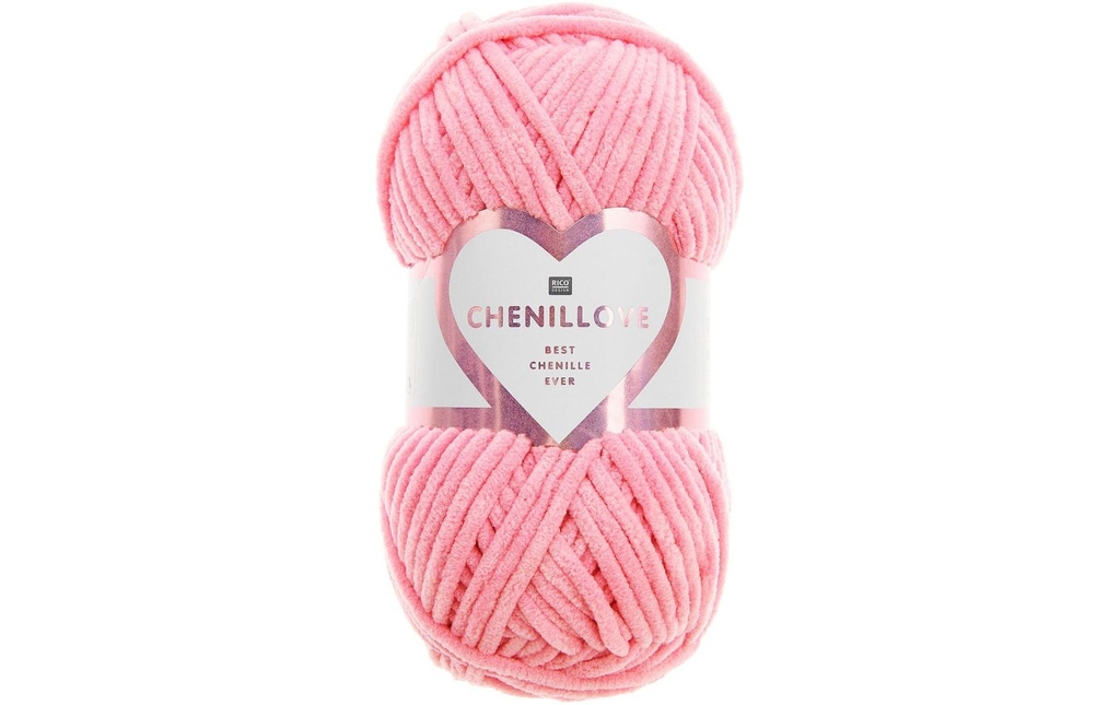 Rico Design Laine Chenillove 100 g, Rose