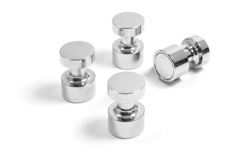 Trendform Aimant HOLD-IT Argenté, 4 Pièce/s