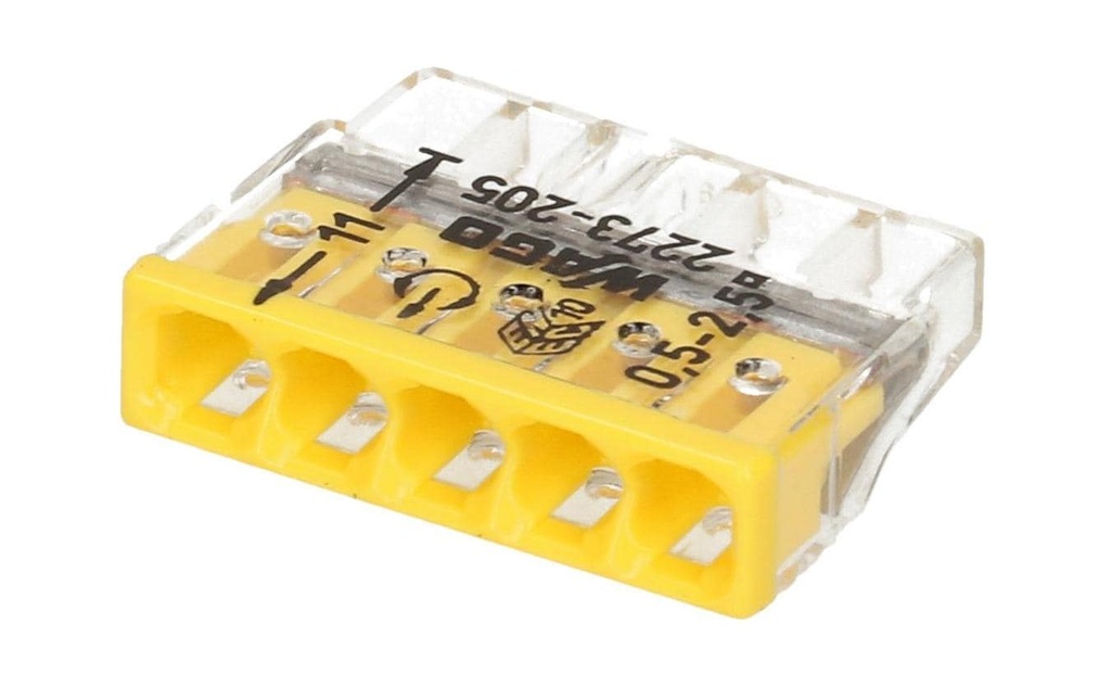 WAGO Borne à fiche Contact COMPACT 5 fois, 6 pièces