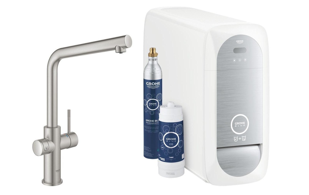 GROHE Robinetterie de cuisine Blue Home 1/2, Supersteel