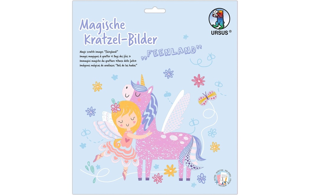 URSUS Kits de bricolage Images à gratter Le pays des fées