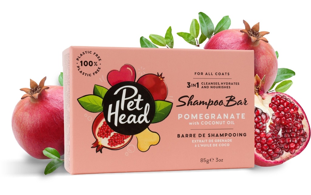 Pet Head Shampooing solide à la grenade 85 g